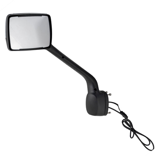 Chrome Hood Mirror W/ LED Lights Fits Kenworth T680, Peterbilt 579/587