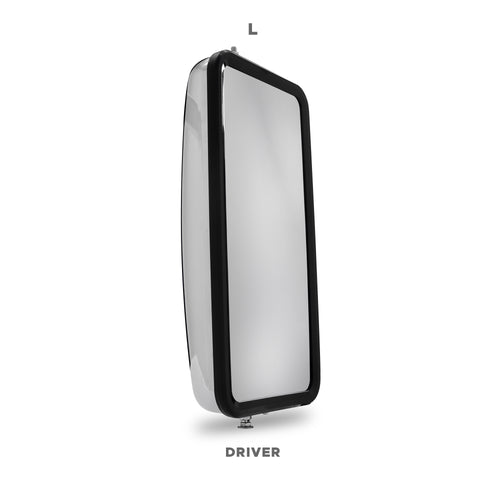 Stainless Steel Motorized & Heated West Coast Mirror Fits Peterbilt 389 - Driver Side