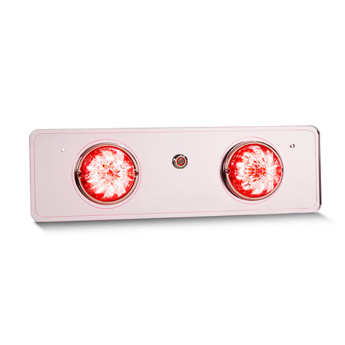 White/Red Clear Interior Watermelon Dome Light Plate Fits Freightliner Classic/Fld120