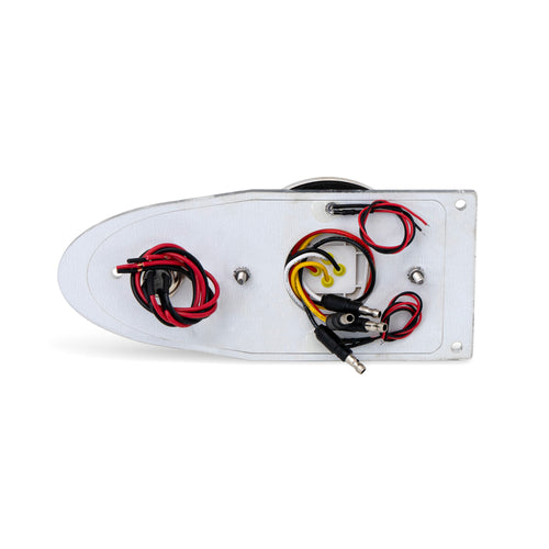 White/Red Clear Interior Watermelon Dome Light Plate Fits Freightliner Classic/Fld120