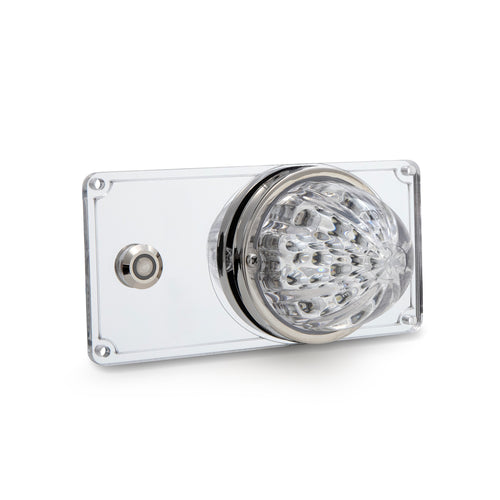 White/Red Clear Watermelon Interior Dome Light Plate Fits Freightliner Century,Columbia,Cascadia