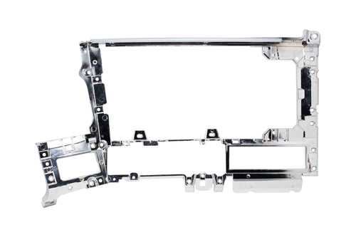 (KIT) Chrome Dash Panel "Skeleton" (Located Right Hand Of Steering) & 12-1/8" Dash Top of Gauge Chrome - fits Freightliner