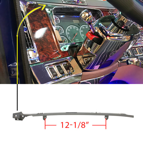 Dash Top of Gauge GRAY Trim Fits Freightliner Century & Columbia W/Gauges Enclosed. Bolt Distance 12-1/8”