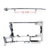 (KIT) Chrome Dash Panel "Skeleton" (Located Right Hand Of Steering) & 12-1/8" Dash Top of Gauge Chrome - fits Freightliner