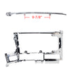 (KIT) Chrome Dash Panel "Skeleton" (Located Right Hand Of Steering) & 9-7/8" Dash Top of Gauge Chrome - fits Freightliner