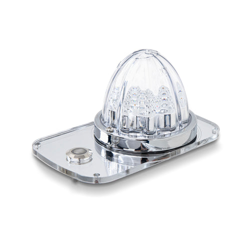 White/Red Clear Interior Watermelon Dome Light Plate Fits Freightliner Classic/Fld120