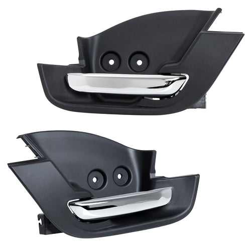 Interior Door Handle Chrome Lever, Black Housing Fits International Prostar LT Series