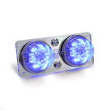 White/Blue Clear Interior Dual Watermelon Dome Light Plate Fits Kenworth T600,T660,W900,T800