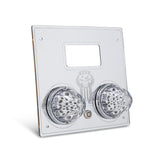 White/Blue Clear Interior Watermelon Dome Light Plate Fits Kenworth
