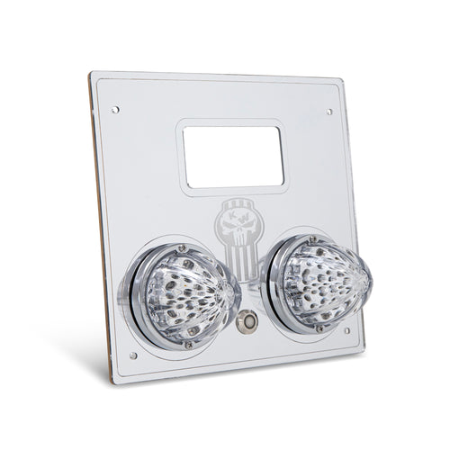 White/Blue Clear Interior Watermelon Dome Light Plate Fits Kenworth