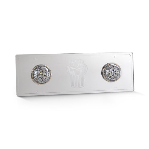 White/Red Clear Interior Watermelon Dome Light Plate Fits Kenworth T600,T660,W900,T800