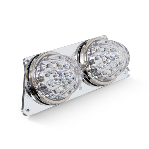 White/Blue Clear Interior Watermelon Dome Light Plate Fits Kenworth T600,T660,W900,T800