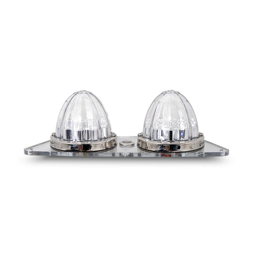 White/Blue Clear Interior Watermelon Dome Light Plate Fits Kenworth T600,T660,W900,T800