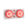 White/Red Clear Interior Watermelon Dome Light Plate Fits Kenworth T600,T660,W900,T800