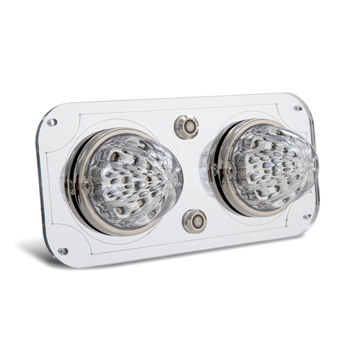 White/Blue Clear Interior Watermelon Dome Light Plate Fits Peterbilt 379,389,386