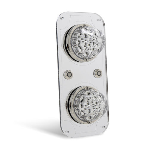 White/Blue Clear Interior Watermelon Dome Light Plate Fits Peterbilt 379,389,386