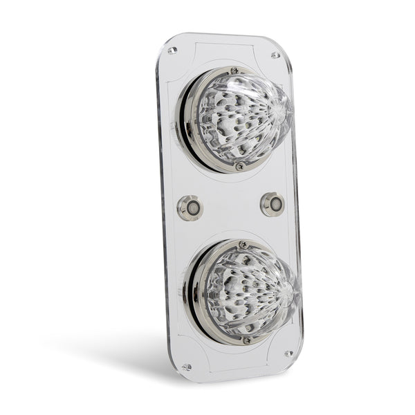 White/Blue Clear Interior Watermelon Dome Light Plate Fits Peterbilt 3