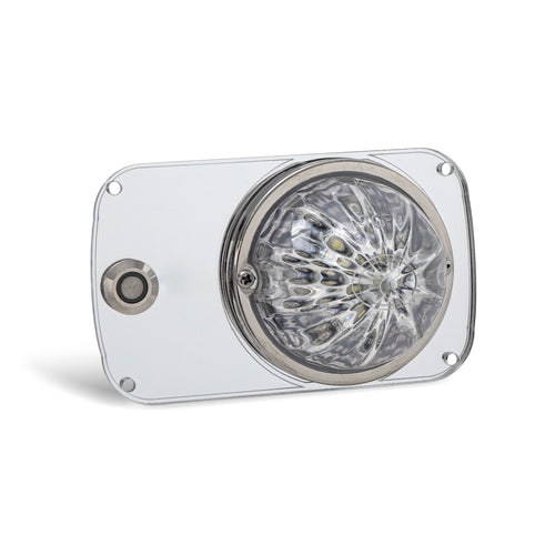 White/Red Clear Interior Watermelon Dome Light Plate Fits Peterbilt 379, 389, 386