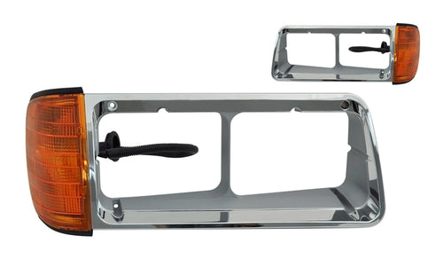 Headlights Bezels fits Freightliner FLD120 with Signal Light Attached
