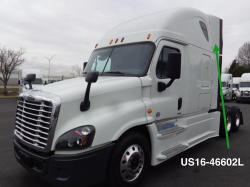 20" Upper Sleeper Side Fairing  Extension Driver Side Fits Freightliner Cascadia 2008-2017