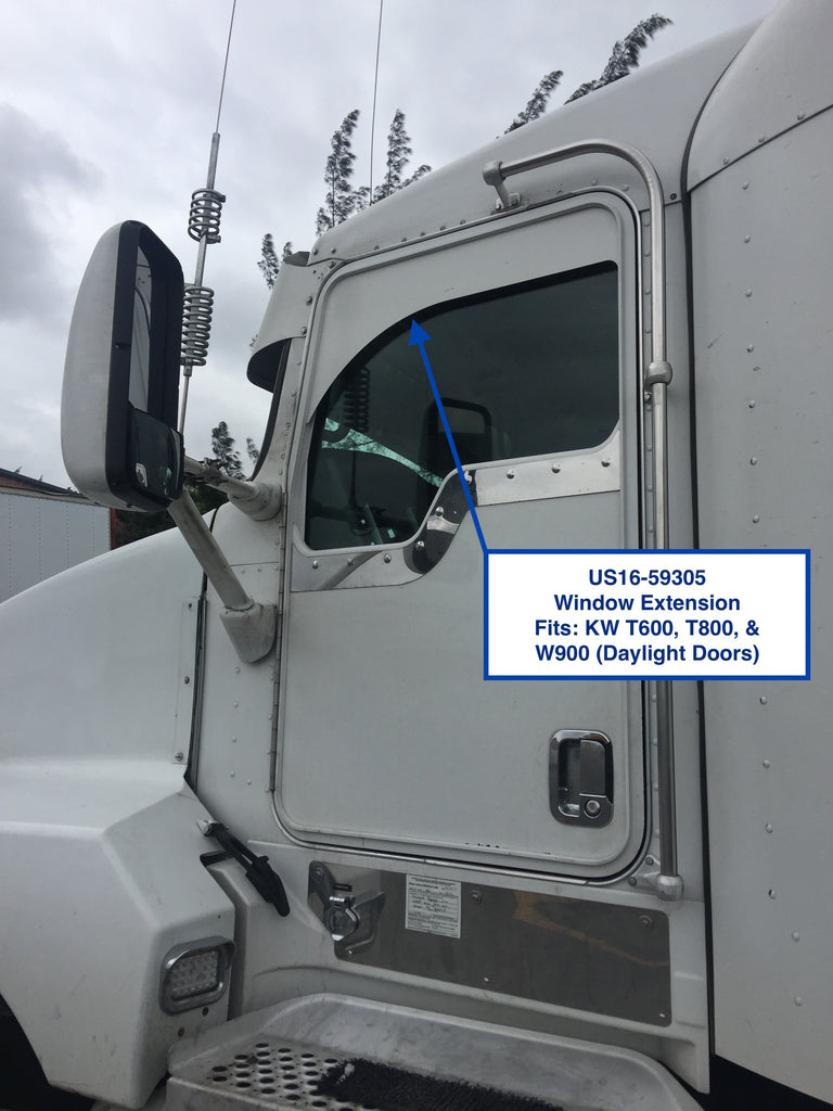 BIGRIG Heated Upper Mirror Glass For Kenworth T600 T660 T2000 T800 & Peterbilt 387 | 12V LED