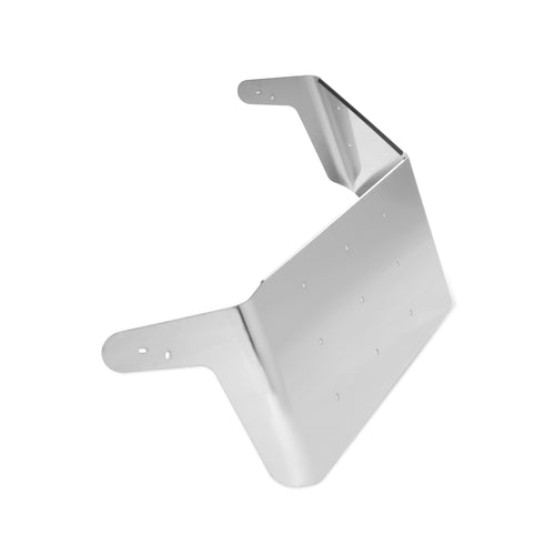 12” Stainless Steel Drop Visor W/ Flat Windshield 1985-1998 Fits Kenworth T800, T600, T400, T300, W900B, W900L