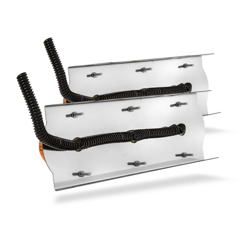 Air Cleaner Light Bar kit With 3 Led Watermelon Amber/Amber Front Fits Peterbilt 379, 389