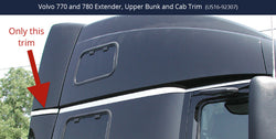 18" Extender Trim, Upper Bunk And Cab Trim 770-780 Models fits Volvo