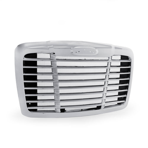 Chrome ABS Plastic Grille (Freightliner Cascadia 2008-2017) Aftermarket, W/ Bug Screen