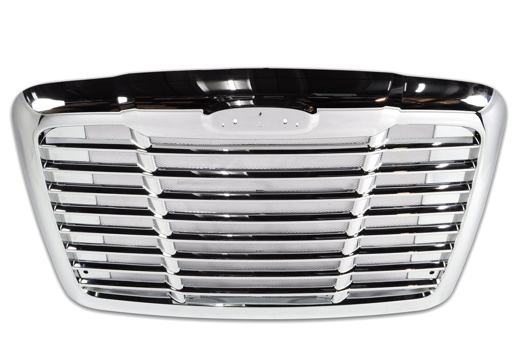 Chrome Grille (Freightliner Cascadia 2008-2018) W/ Stainless Steel Bug  Screen