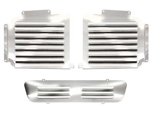 Grille fits Kenworth T2000 Louvered 3 Pieces 2004 Older S.Stee