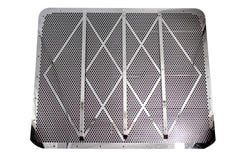Grille Fits Peterbilt 388, 389 Grill 3 Big Diamonds W/ 3 bars S.Steel