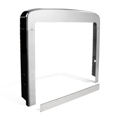 Chrome Fits Peterbilt 379 Surround Long Extended Hood Grille Trim (NO SCREW)