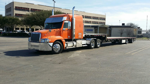 3 Hole Side Mount - 16" To 20” S.S 304 V Style Visor With 10 Straight Line Hidden Light Holes, Fits Freightliner Century/Columbia/Coronado