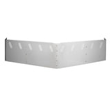 2 Hole Side Mount - 20” To 18” S.S 304 Visor With 10 Hidden Light Holes. Fits Freightliner Century/Columbia/Coronado