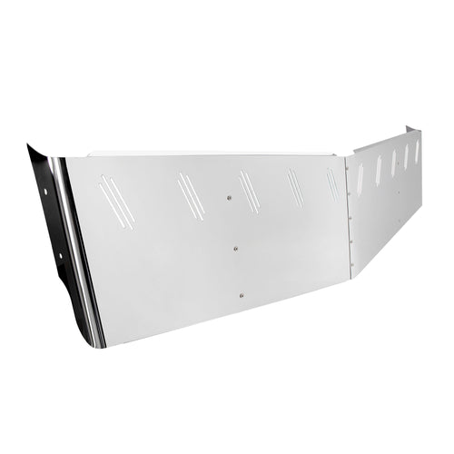 2 Hole Side Mount - 20” To 18” S.S 304 Visor With 10 Hidden Light Holes. Fits Freightliner Century/Columbia/Coronado