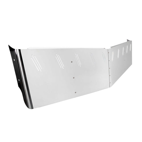 2 Hole Side Mount - 20” To 18” S.S 304 Visor With 10 Hidden Light Holes. Fits Freightliner Century/Columbia/Coronado