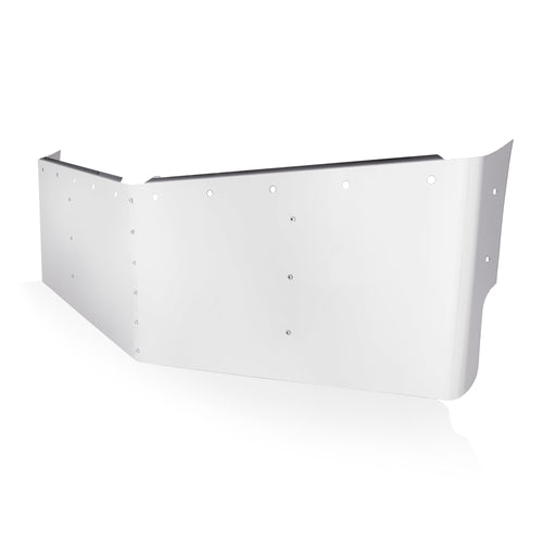 2 Hole Side Mount - 23” to 22” Visor S.S. 304, Semi V Style, 10 - 3/4" Light Hole, Fits Freightliner Century / Columbia / Coronado