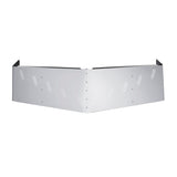 3 Hole Side Mount - 18" To 20” S.S 304 V Style Visor With 10 Hidden Light Holes, Fits Freightliner Century/Columbia/Coronado