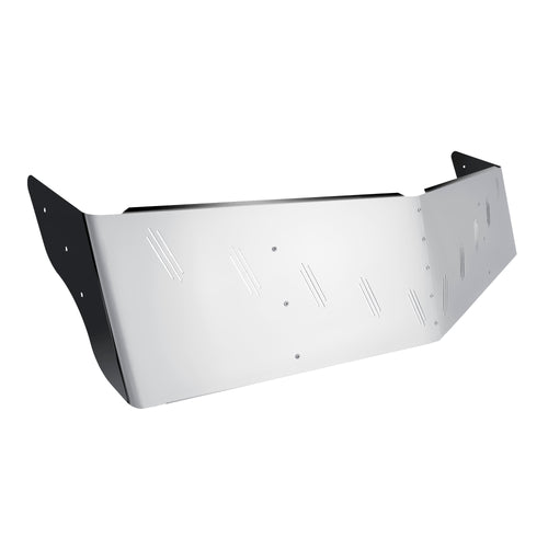 3 Hole Side Mount - 18" To 20” S.S 304 V Style Visor With 10 Hidden Light Holes, Fits Freightliner Century/Columbia/Coronado