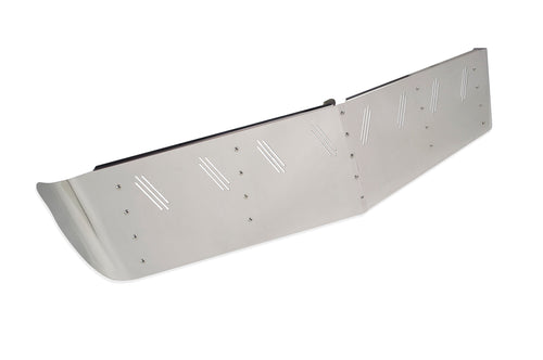 15 1/2” X 14” ”S. S. Visor Fits International 9200, 9400, 9300, 9900 with 8 Hidden Lights Holes Curved Windshields Only