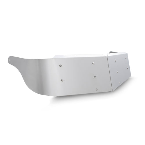 10" to 12" in the Middle, Stainless Steel Visor Fits Mack R600, R700 and RD