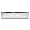 18” Chrome Bumper (International 9670) Texas Square W/ Light Step & Tow Holes