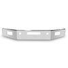 14” Chrome Bumper (Kenworth T800 2003-1986 Tapered Ends to 10") W/ Set Back Axle, Step, Tow & Fog Light Holes