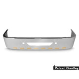 18” Chrome Bumper (International 9200 & 9400 1997+) Aero, W/ 10 Hidden Light Holes