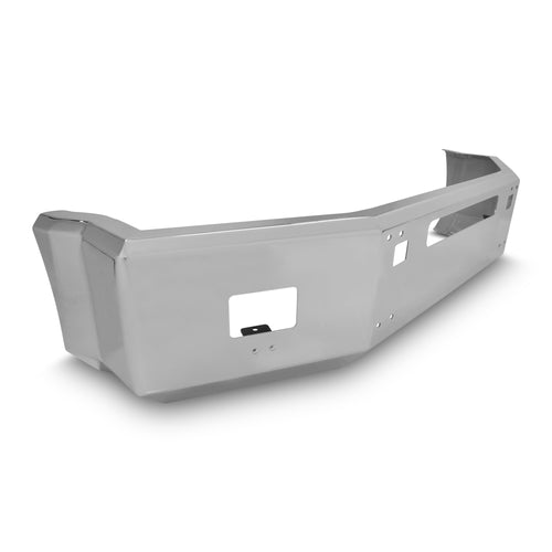 18” Chrome Bumper (Kenworth T800 2003-1986) Aero, W/ 4 Mounting Bolts, Tow & Fog Light Holes