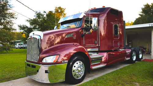 Grille Surround fits Kenworth T660, Chrome Plastic