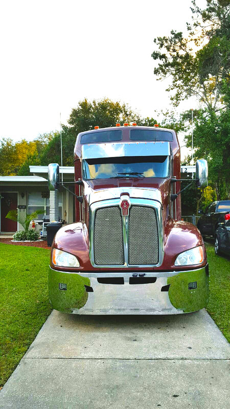 Grille Surround fits Kenworth T660, Chrome Plastic