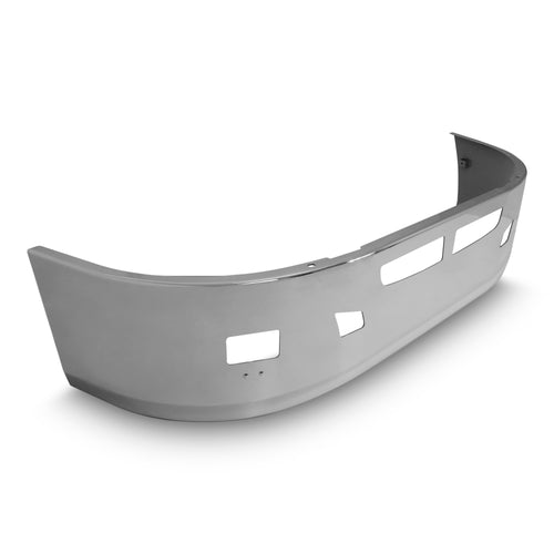 18” Chrome Bumper (Kenworth T660 2007-2016) W/ Aerodynamic, Air Vent, Tow & Rectangular Fog Light Holes