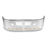 22” Chrome Bumper (Kenworth T660 2007-2016 Models) Aerodynamic, W/ Grille Installed, Air Vent, Tow & 10 Hidden Light Holes